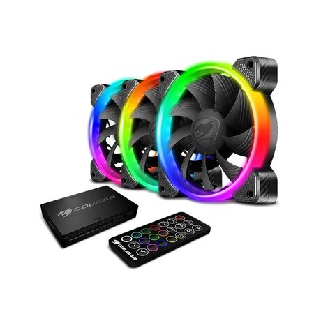 Cougar Hydraulic Vortex RGB HPB 120 mm Cooling Kit w/ Tri-Directional CF-V12SET-RGB